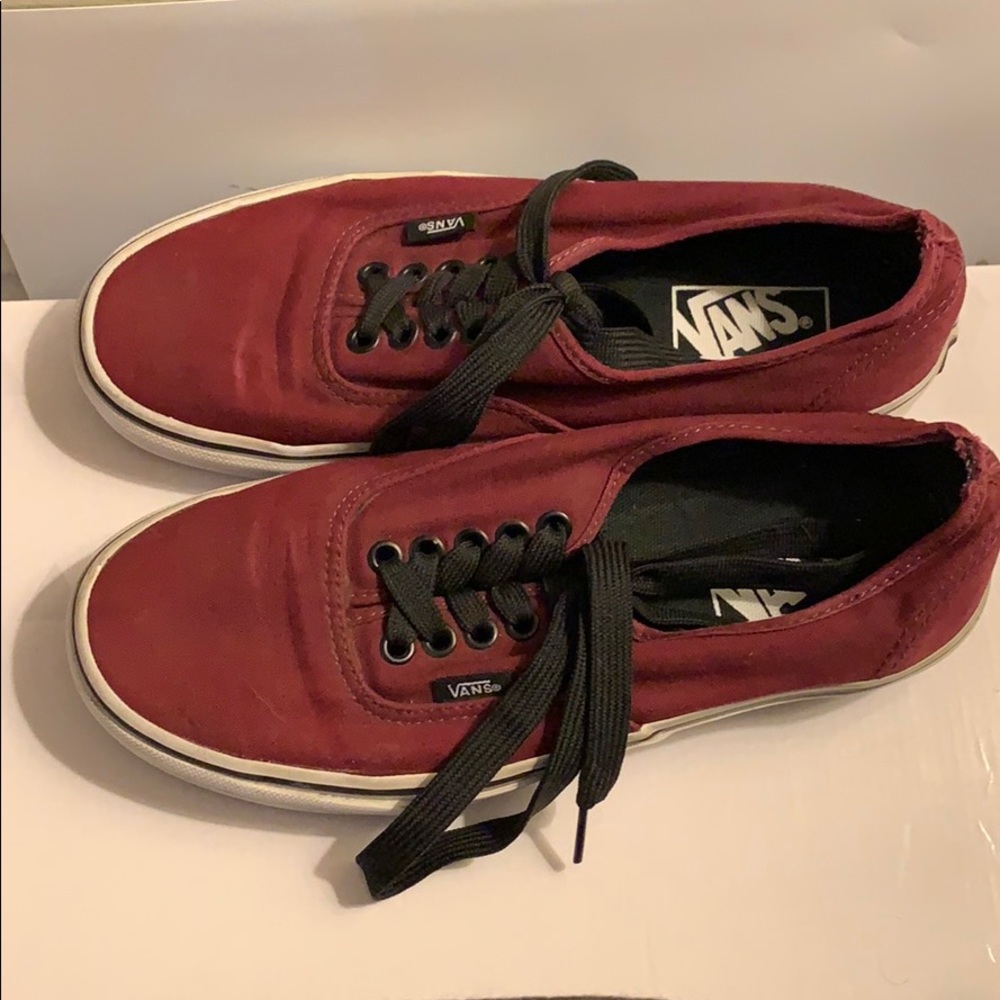 Vans Maroon Size 8 Womens